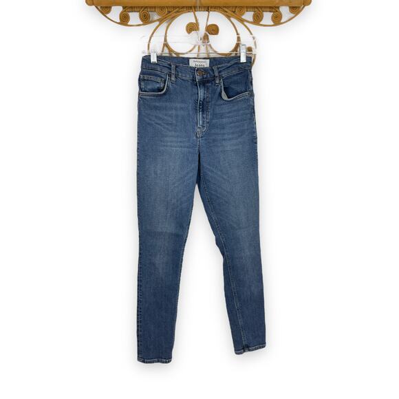 REFORMATION Havana Washed Denim High & Skinny Jeans - Picture 2 of 8